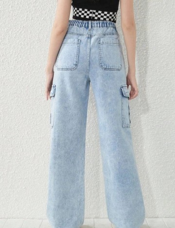 Jeans Shein, albastru