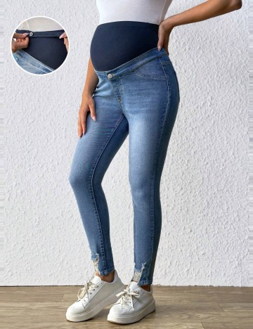 Jeans Shein, albastru denim