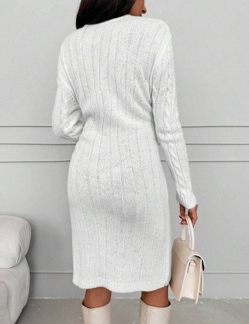 Rochie midi Shein, alb