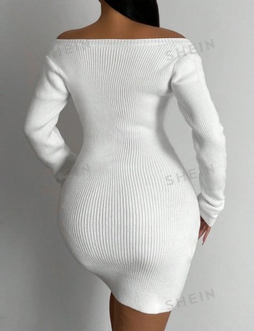 Rochie mini Shein, alb