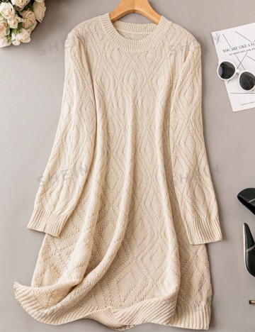Rochie midi Shein, bej