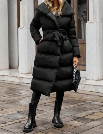 Geacă lungă Shein, negru