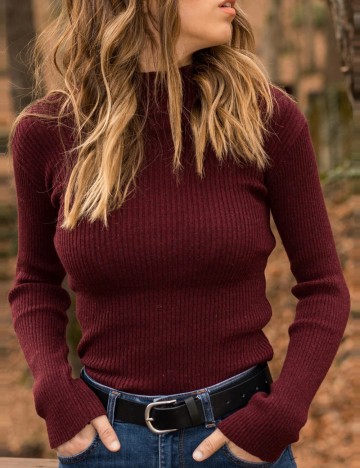 Bluză Shein, vișiniu