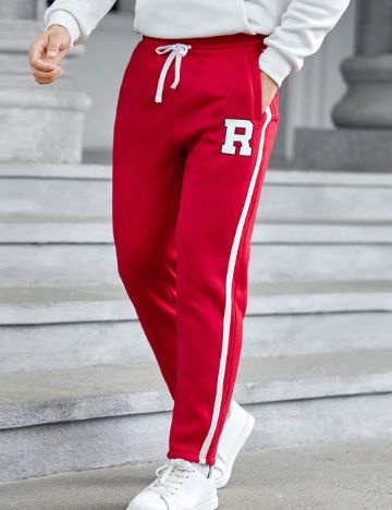 Pantaloni de trening Shein, roșu