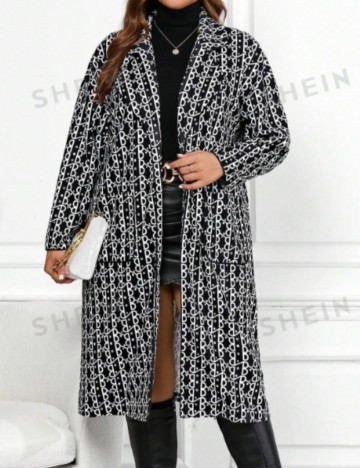 Cardigan lung Shein, mix culori