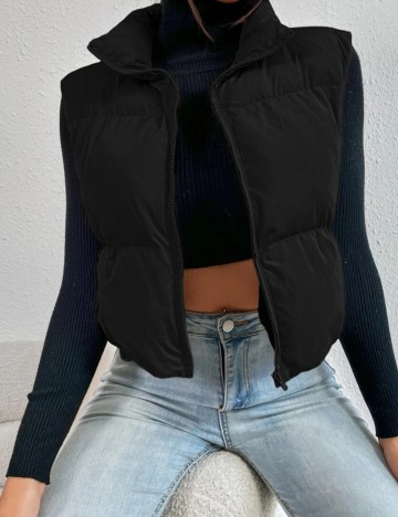 Vestă Shein, negru