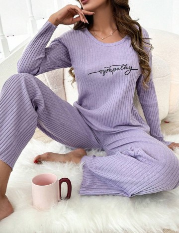 Compleu pijamale Shein, mov