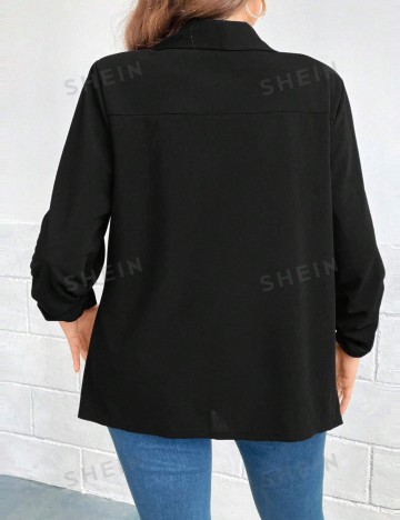 Sacou Shein Curve+, negru