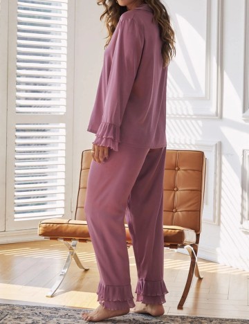 Compleu pijamale Shein, lila