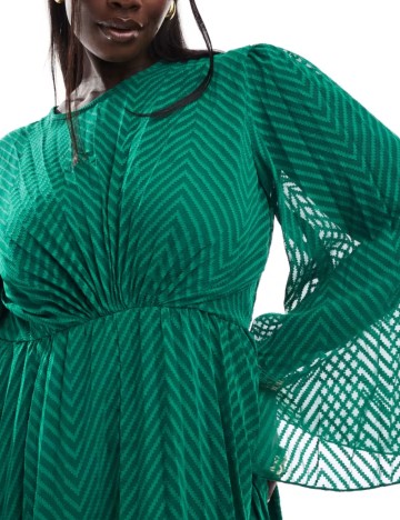 Rochie midi ASOS, verde