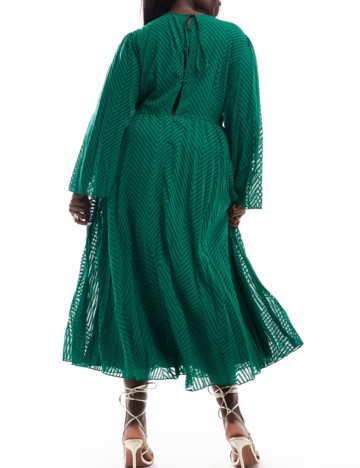 Rochie midi ASOS, verde