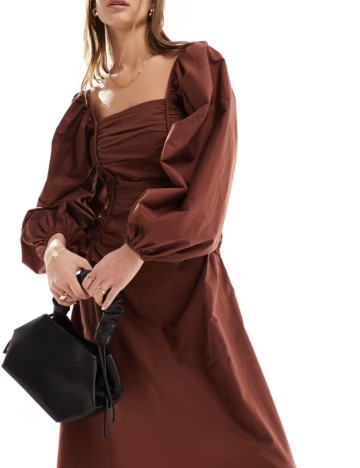 Rochie maxi ASOS, maro