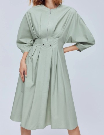 Rochie midi Shein, verde menta