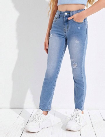 Jeans Shein, albastru