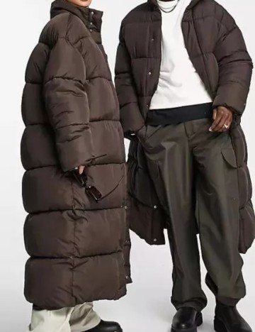 Geacă lungă Collusion, maro