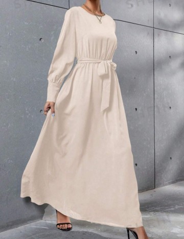 Rochie maxi Shein, crem