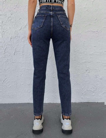 Jeans Shein, albastru inchis