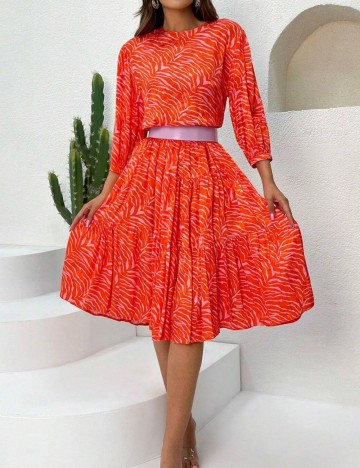 Rochie midi Shein, portocaliu