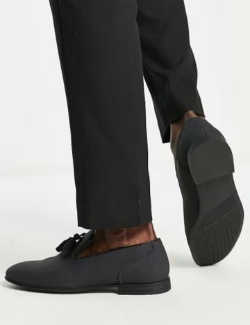 Mocasini ASOS, gri inchis