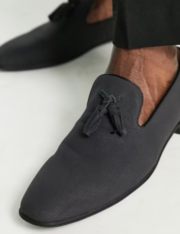Mocasini ASOS, gri inchis