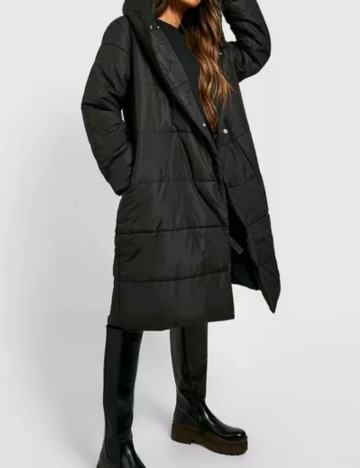Geacă lungă Boohoo, negru