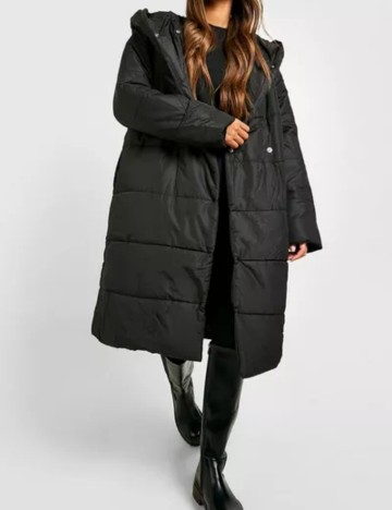 Geacă lungă Boohoo, negru