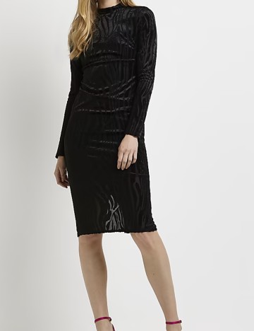 Rochie midi River Island, negru