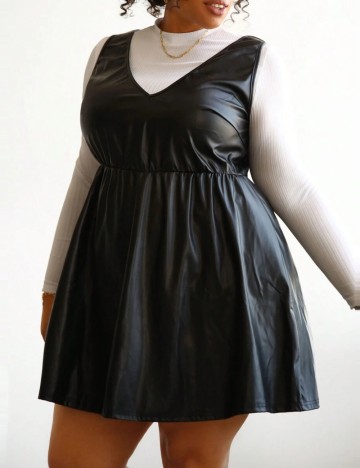 Rochie mini Shein Curve+, negru