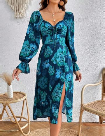 Rochie midi Shein, mix culori