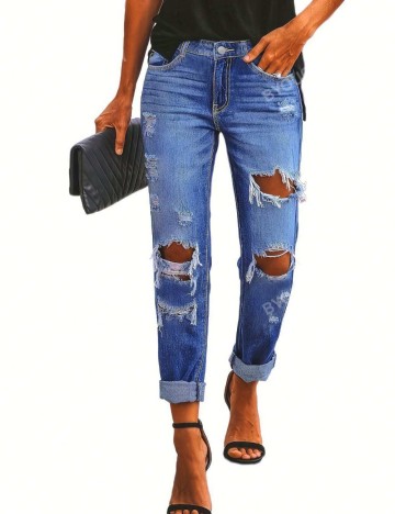 Jeans Shein, albastru