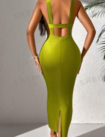 Rochie midi Shein, verde