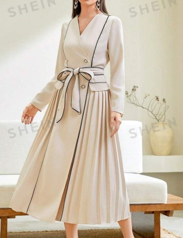 Rochie midi Shein, crem