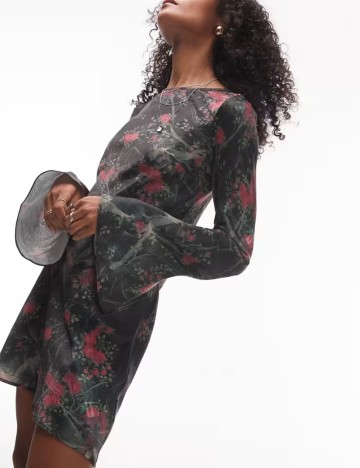 Rochie mini Topshop, mix culori