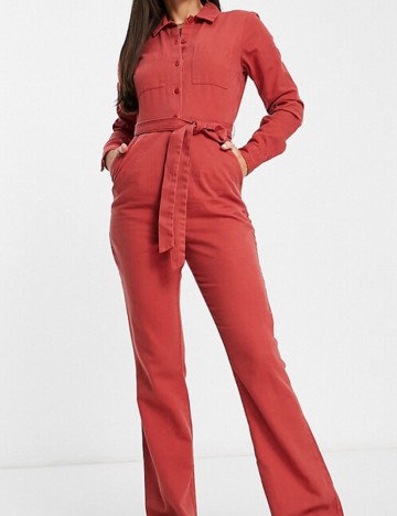 Salopetă lungă ASOS, roșu