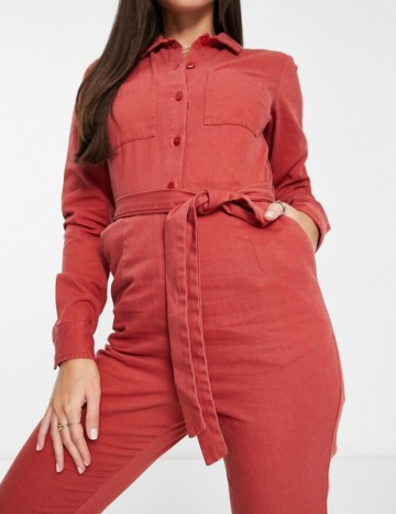 Salopetă lungă ASOS, roșu