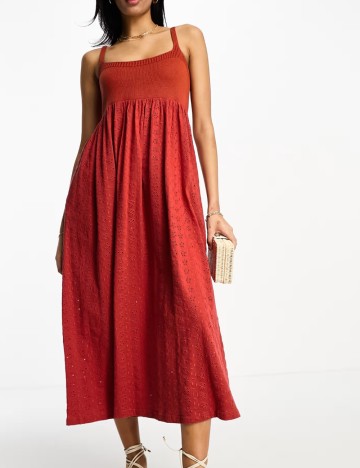 Rochie midi ASOS, roșu