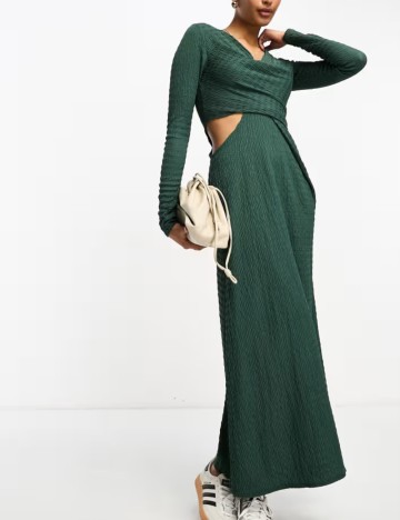 Rochie maxi ASOS, verde