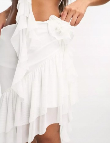 Fustă mini ASOS, alb