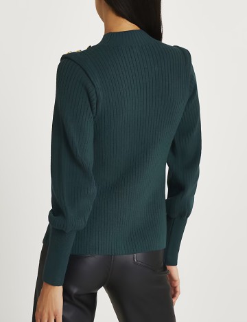 Pulover casual River Island, verde smarald
