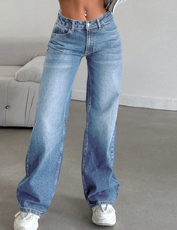 Jeans Shein, albastru