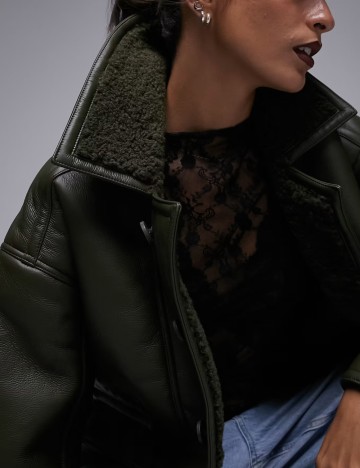 Cojoc Topshop, verde