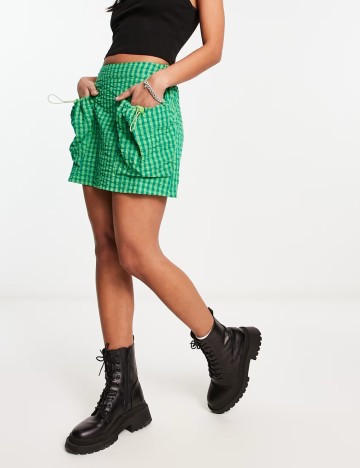 Fustă mini ASOS, verde