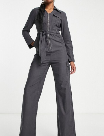 Salopetă lungă extro&vert, gri