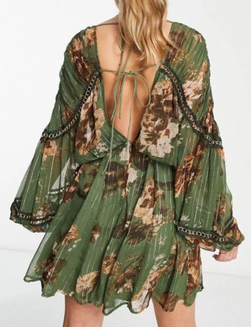 Rochie mini ASOS, verde