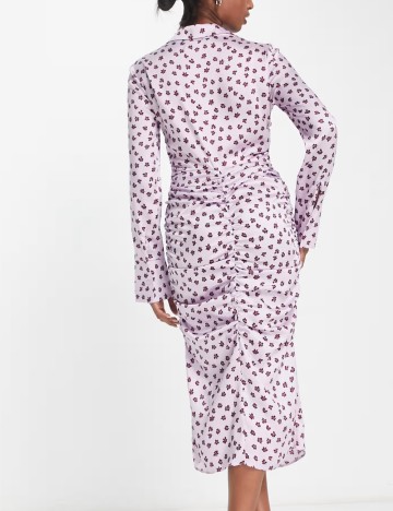 Rochie midi ASOS, mov