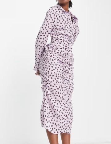 Rochie midi ASOS, mov