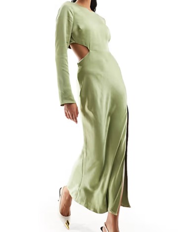 Rochie midi ASOS, verde