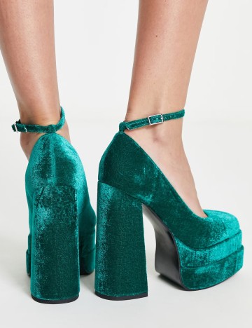 Pantofi cu toc ASOS, verde