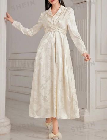 Rochie midi Shein, crem