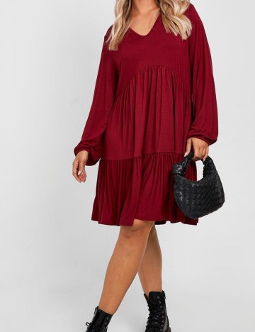 Rochie mini Boohoo, vișiniu